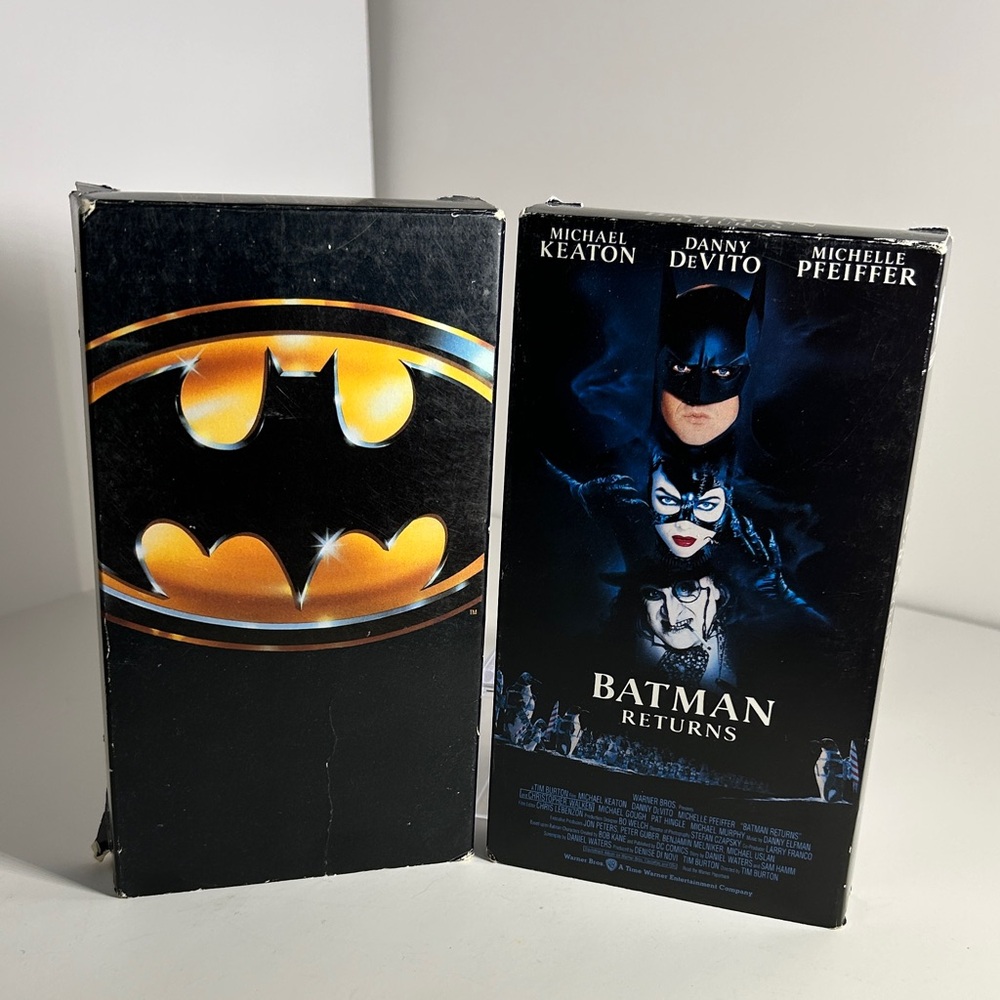 Batman & Batman Returns VHS Movie Set